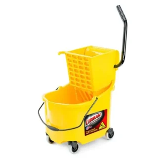 Mop Bucket & Side-Press Wringer, 26-32 Quart