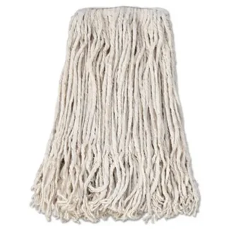 Mop, Cotton, #24 Band, White, Heavy-Duty