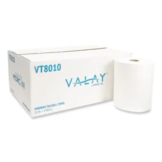 Morcon Tissue 10 Inch TAD Roll Towels, 1-Ply, 10" x 700 ft, White, 6 Rolls/Carton