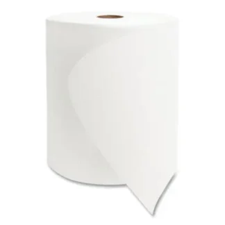 Morcon Tissue Valay Universal TAD Roll Towels, 1-Ply, 8" x 600 ft, White, 6 Rolls/Carton