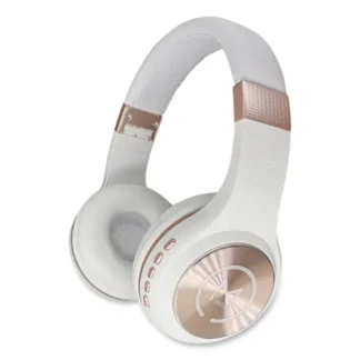 Morpheus 360® SERENITY Stereo Wireless Headphones with Microphone, White/Rose Gold