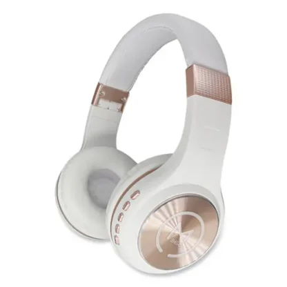 Morpheus 360® SERENITY Stereo Wireless Headphones with Microphone, White/Rose Gold