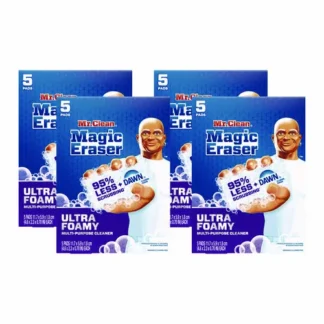 Mr. Clean® Magic Eraser Ultra Foamy Cleaning Pads, White, 5/Pack, 4 Packs/Carton