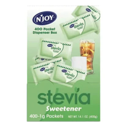 N'Joy Stevia Artificial Sweetener, 0.04 oz Packet, 400/Box