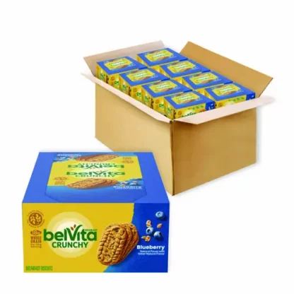 Nabisco® belVita Breakfast Biscuits, Blueberry, 1.76 oz, 8 Packs per Box, 8 Boxes per Carton