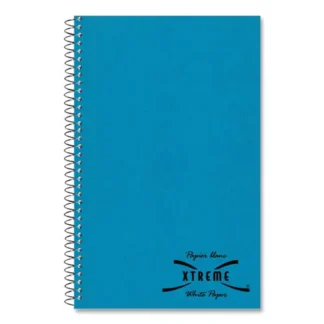 National® Single-Subject Wirebound Notebooks, Medium/College Rule, Blue Kolor Kraft Front Cover, 80 Sheets, 9.5" x 6"