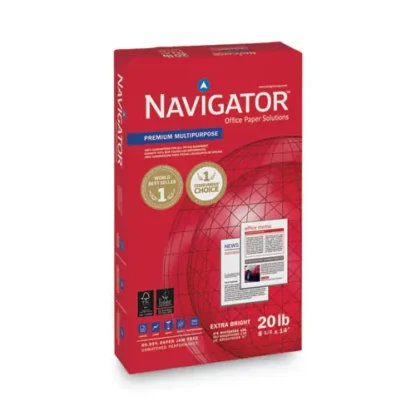 Navigator® Premium Multipurpose Copy Paper, 97 Brightness, 20 lb, 8.5" x 14" Legal Size, White - 500 Sheets per Ream, 10 Reams per Carton