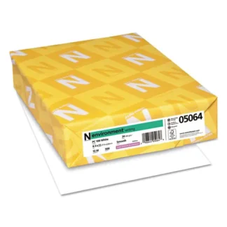 Neenah Paper ENVIRONMENT Stationery Paper, 95 Bright, 24 lb Bond, 8.5 x 11, White, 500/Ream