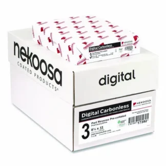 Nekoosa Fast Pack Carbonless 3-Part Paper, 8.5 x 11, Pink/Canary/White, 500 Sheets/Ream, 5 Reams/Carton