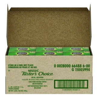 Nescafé® Taster's Choice Stick Pack, Decaf, 0.06 oz, 80/Box, 6 Boxes/Carton