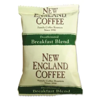 New England® Coffee Coffee Portion Packs, Breakfast Blend Decaf, 24 Packs/Box