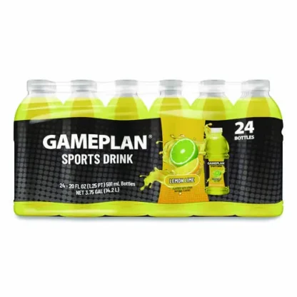 Niagara® Bottling Gameplan Sports Drink, Lemon Lime, 20 oz Bottle, 24/Carton