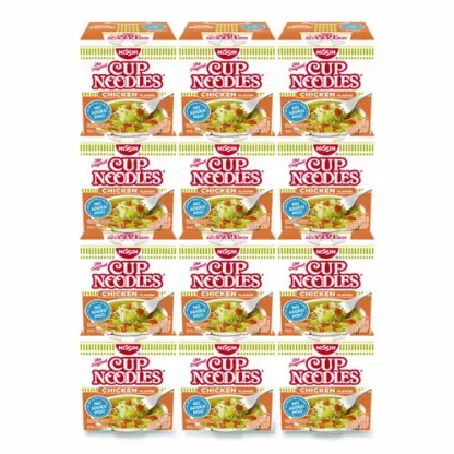 Nissin® Cup Noodles, Chicken Flavor, 2.25 oz Cup, 12/Carton
