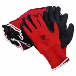 North Safety® NorthFlex Red Foamed PVC Gloves, Red/Black, Size 10/X-Large, 12 Pairs