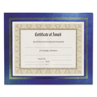NuDell™ Leatherette Document Frame, 8.5 x 11, Blue, Pack of Two