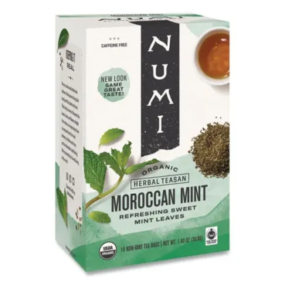 Numi® Organic Teas and Teasans Moroccan Mint Tea Bags, 18/Box, 1.4 oz