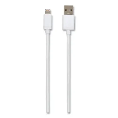 NXT Technologies™ Braided Apple Lightning Cable to USB-A Cable, 6 ft, White