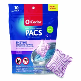 O-Cedar® Cleaning PACS, Lavender Scent, 10/Pack, 8 Packs/Carton