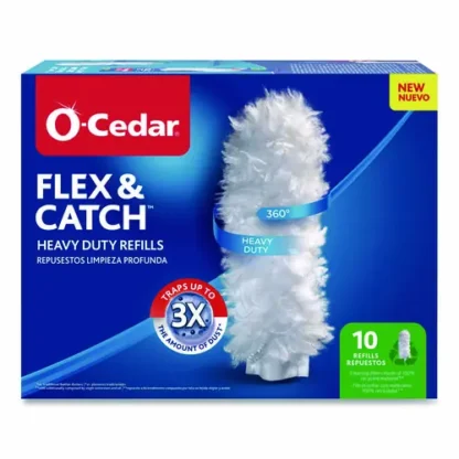 O-Cedar® Flex and Catch Duster Heavy-Duty Refills, 10/Pack, 4 Packs/Carton