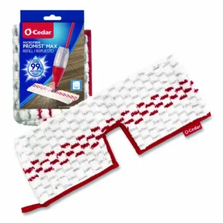 O-Cedar® ProMist MAX Refill, Microfiber, Custom Size for ProMist Mop System, Red/White/Gray