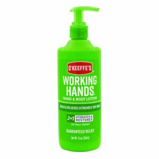 O'Keeffe's® Working Hands Hand and Body Lotion, Unscented, 12 oz Pump Bottle
