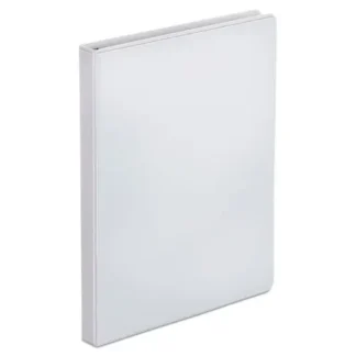 Office Impressions® Economy Round Ring View Binder, 3 Rings, 0.5" Capacity, 11 x 8.5, White