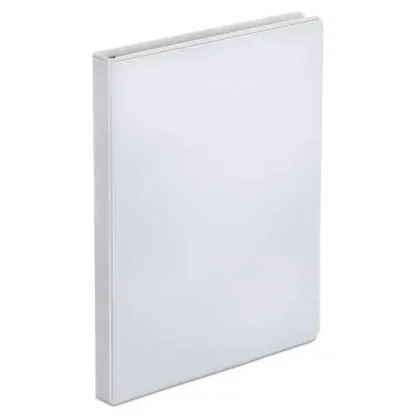 Office Impressions® Economy Round Ring View Binder, 3 Rings, 0.5" Capacity, 11 x 8.5, White