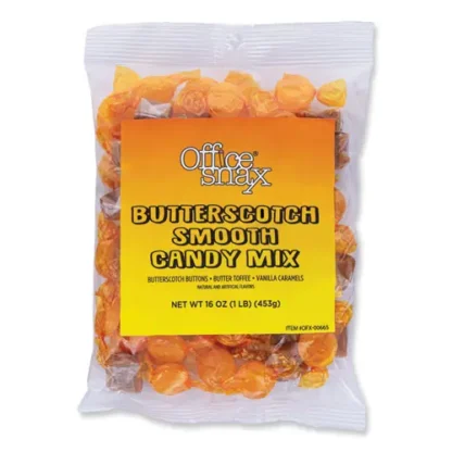 Office Snax® Candy Assortments, Butterscotch Smooth Candy Mix, 1 lb Bag