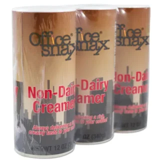 Office Snax® Powdered Non-Dairy Creamer, Regular, 12 oz Canister, 3/Pack