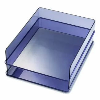 Officemate Recycled Plastic Letter Tray, Letter Size, Translucent Ash, 2/Pack