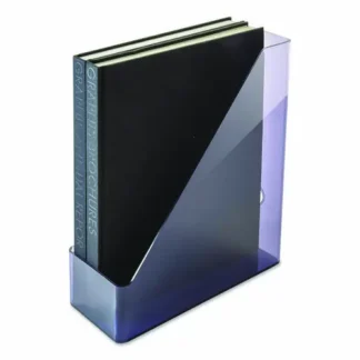 Officemate Recycled Plastic Magazine File, Translucent Gray