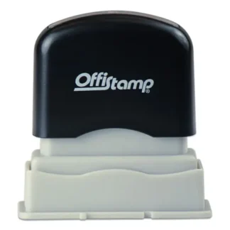 Offistamp® Pre-Inked Message Stamp, FILE, Red Ink, 1.63" x 0.38"