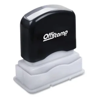 Offistamp® Pre-Inked Message Stamp, PAST DUE, Red Ink