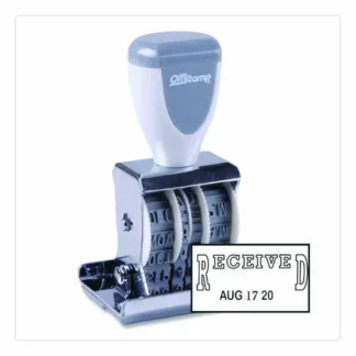 Offistamp® Traditional Message Dater, RECEIVED, 5-Year Date Range, 1.63" x 0.88"