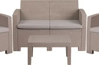 Sectional sofa sets (wicker)