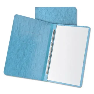 Oxford™ Heavyweight PressGuard and Pressboard Report Cover w/Reinforced Side Hinge, 2-Prong Fastener, 3" Cap, 8.5 x 11, Lgt Blue
