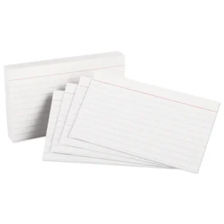 Oxford™ Heavyweight Ruled Index Cards, 3 x 5, White, 100/Pack