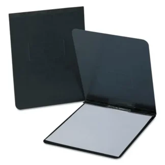 Oxford™ PressGuard Report Cover with Reinforced Top Hinge, Two-Prong Metal Fastener, 2" Capacity, 8.5 x 11, Black/Black