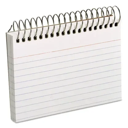 Oxford™ Spiral Index Cards, Ruled, 3 x 5, White, 50/Pack