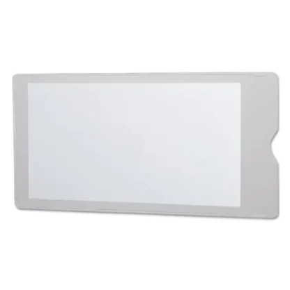 Oxford™ Utili-Jac Heavy-Duty Clear Plastic Envelope, 4 x 9, Clear, 50/Box