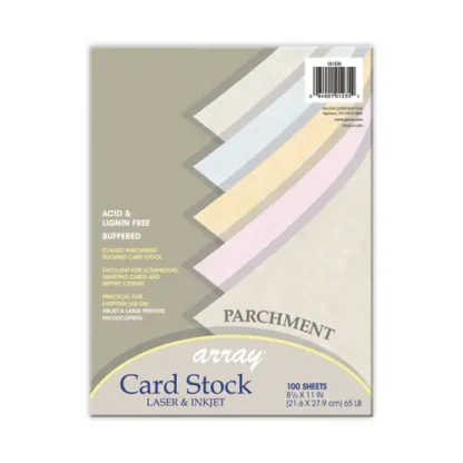 Pacon® Array Card Stock, Assorted Parchment Colors, 100/Pack