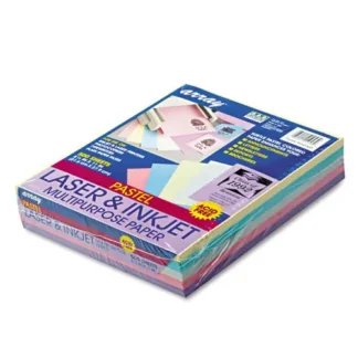 Pacon® Array Colored Bond Paper, 20 lb Bond Weight, 8.5 x 11, Assorted Pastel Colors, 500/Ream