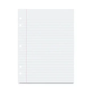 Pacon® Composition Paper, 5-Hole, 8 x 10.5, Wide/Legal Rule, 500/Pack
