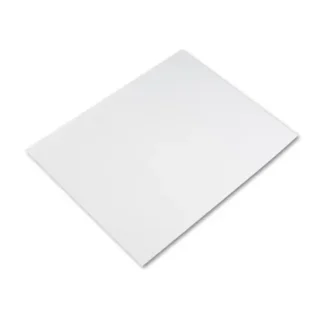 Pacon® Four-Ply Railroad Board, 22 x 28, White, 25/Carton