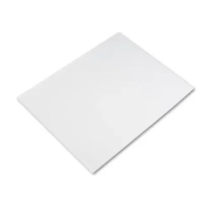 Pacon® Four-Ply Railroad Board, 22 x 28, White, 25/Carton