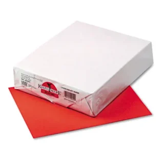 Pacon® Kaleidoscope Multipurpose Colored Paper, Rojo Red, 24 lb, 8.5 x 11, 500 Sheets