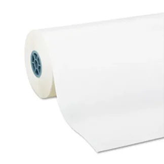 Pacon® Kraft Paper Roll, 40 lb Wrapping Weight, 24" x 1,000 ft, White