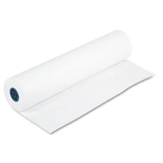 Pacon® Kraft Paper Roll, 40 lb Wrapping Weight, 36" x 1,000 ft, White