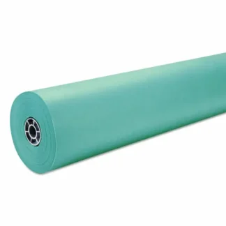 Pacon® Rainbow Duo-Finish Colored Kraft Paper, Aqua, 36" x 1,000 ft, 35 lb
