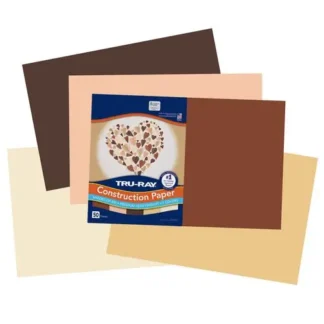 Pacon® Tru-Ray Construction Paper, Assorted Skin Tone Colors, 50/Pack